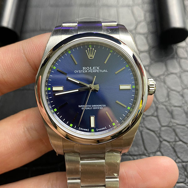 【TW製 ブルー】ロレックスコピー時計 M114300-0003 オイスターパーペチュアル 39mm